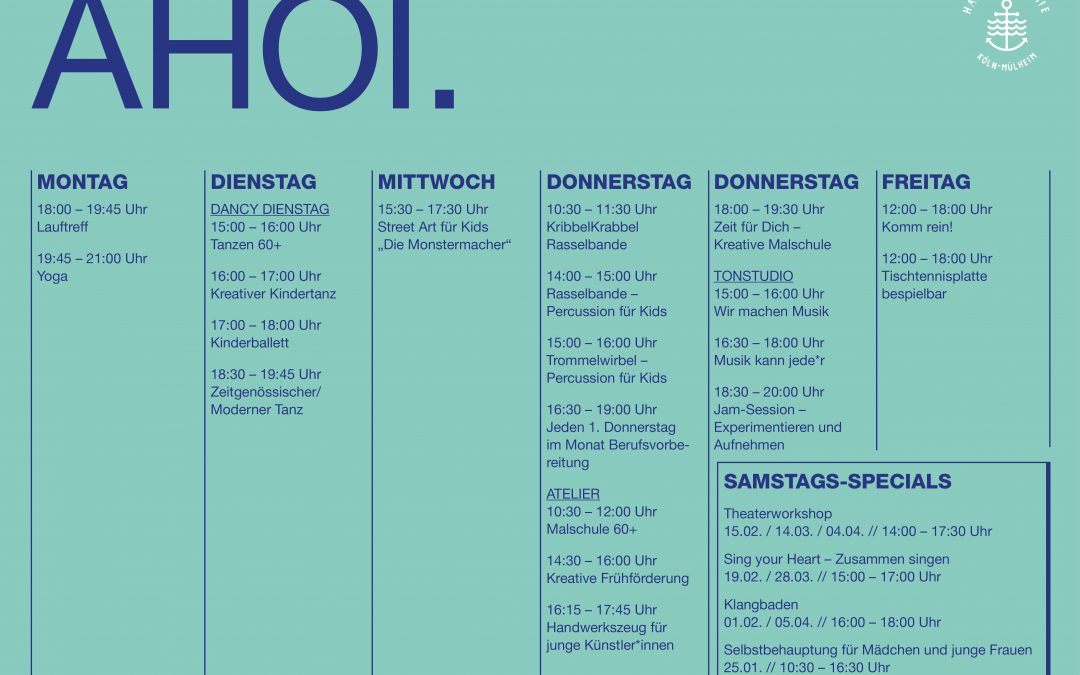 Tadaa! Das Programm ist da…